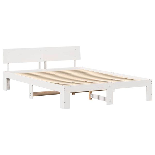 vidaXL Estructura de cama 140 x 200 cm Madera de pino macizo