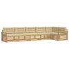 vidaXL Conjunto de sof&aacute;s de exterior 6 uds. y Beige Poli&eacute;ster
