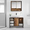 vidaXL Mueble de Cuarto de Ba&ntilde;o Madera envejecida 80 x 33 x 60 cm