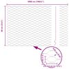 vidaXL Poste de Valla Plateado 50 x 0,6 m (malla de 36 mm) Acero