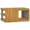vidaXL Armario de ba&ntilde;o de pared madera maciza de teca 60x45x30 cm