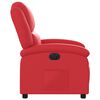vidaXL Sill&oacute;n reclinable el&eacute;ctrico de cuero sint&eacute;tico rojo