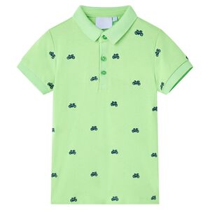 Polo infantil verde ne&oacute;n 92