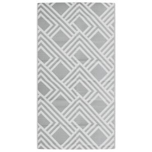 vidaXL Alfombra de exterior PP ARAKIL gris 80x150 cm