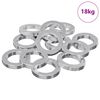 vidaXL Arandela de Resorte 15929 uds. Blanco Hierro