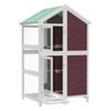 vidaXL Casita para p&aacute;jaros madera maciza pino color moca 97x81x152 cm