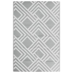 vidaXL Alfombra de exterior PP ARAKIL gris 120x180 cm