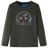 vidaXL Camiseta infantil de manga larga caqui 128