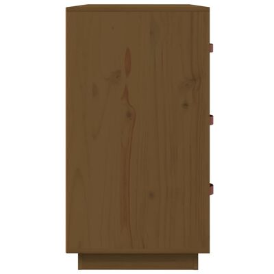 vidaXL Aparador de madera maciza de pino marrón miel 80x40x75 cm