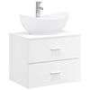 vidaXL Juego de muebles de ba&ntilde;o Blanco Madera de ingenier&iacute;a