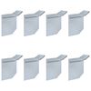 vidaXL Conectores de valla para caracoles 8 uds acero 10x10x25 cm
