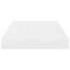 vidaXL Estante flotante de pared 4 uds MDF blanco brillo 40x23x3,8 cm