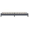 vidaXL Cama box spring sin colch&oacute;n gris oscuro terciopelo 100x220 cm