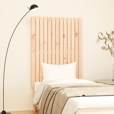 vidaXL Cabecero de cama de pared madera maciza de pino 82,5x3x110 cm