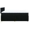 vidaXL Cama box spring con colch&oacute;n tela negro 160x200 cm