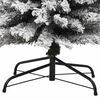 vidaXL &Aacute;rbol de Navidad artificial delgado verde con nieve PVC 240 cm