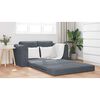 vidaXL Sofá cama Gris oscuro 148 x 71 x 83 cm Terciopelo