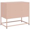 vidaXL Mueble para TV de acero rosa 68x39x60,5 cm