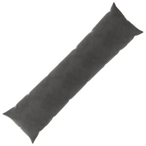 vidaXL Coj&iacute;n con almohada HEERLEN Gris oscuro 40 x 145 cm Terciopelo