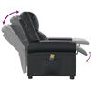 vidaXL Sillón reclinable de cuero sintético negro brillante