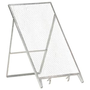 vidaXL Tamiz de jard&iacute;n acero galvanizado
