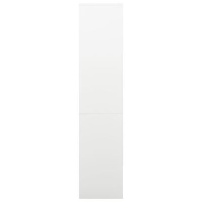 vidaXL Armario de oficina de acero blanco 90x40x180 cm