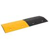 vidaXL Badén de velocidad 2 uds caucho amarillo y negro 97x32,5x4 cm