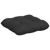 vidaXL Cojines para asiento 4 pcs Negro 45 x 45 cm Tela de microfibra