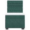 vidaXL Cama box spring con colch&oacute;n terciopelo verde oscuro 90x190 cm