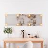 vidaXL Espejo de pared rectangular con luces LED vidrio 30x100 cm