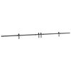 vidaXL Kit de herrajes para puertas correderas acero negro 427 cm