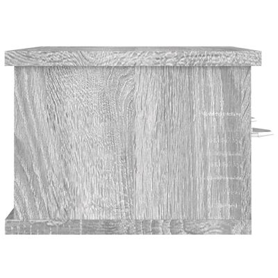 vidaXL Armario de pared madera contrachapada gris Sonoma 60x26x18,5 cm