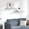 vidaXL Estantes flotantes pared 2 uds MDF gris hormigón 60x23,5x3,8 cm