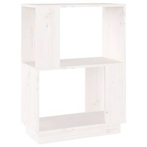 vidaXL Estanter&iacute;a/divisor de espacios madera pino blanco 51x25x70 cm