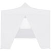 vidaXL Carpa plegable profesional con 4 paredes acero blanco 3x3 m