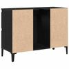 vidaXL Gabinete de Lavabo para Baño Roble Negro 80 x 33 x 60 cm