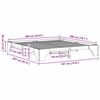 vidaXL Estructura de cama Marrón cera 180 x 200 cm