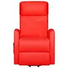 vidaXL Sill&oacute;n de masaje elevable cuero sint&eacute;tico rojo
