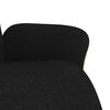 vidaXL Sill&oacute;n reclinable con reposapi&eacute;s tela negra