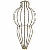 vidaXL Luz de adorno navide&ntilde;o 320 LED Blanco C&aacute;lido Di&aacute;m. 40 x 75 cm