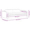 vidaXL Sof&aacute; cama con colch&oacute;n tela crema 100x200 cm