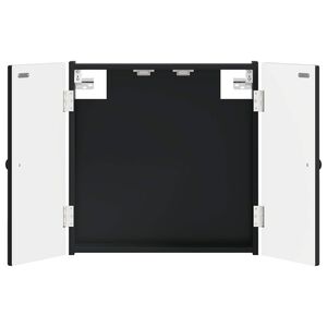 vidaXL Armario para dianas BREDA Negro 52,5 x 10,5 x 53,5 cm