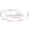 vidaXL Sof&aacute; cama nido tela gris oscuro 90x200 cm