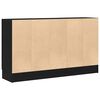 vidaXL Vitrina Roble Negro 120 x 30,5 x 70 cm Madera contrachapada