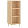 vidaXL Aparador de madera contrachapada roble Sonoma 34,5x34x180 cm