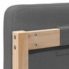 vidaXL Cabecero tapizado con cabecera Marr&oacute;n y Gris Claro 200 cm