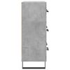 vidaXL Aparador de madera de ingenier&iacute;a gris hormig&oacute;n 69,5x34x90 cm
