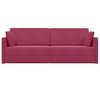 vidaXL Sof&aacute;-cama de piso 200cm Rojo vino Terciopelo