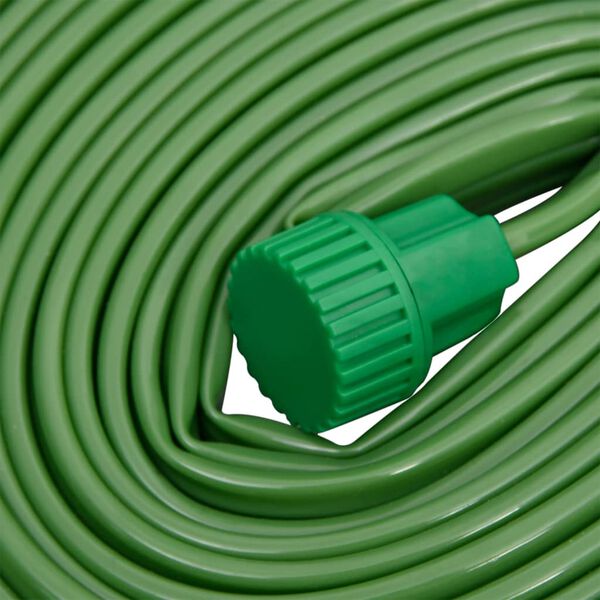 vidaXL Manguera de riego 3 tubos PVC verde 22,5 m