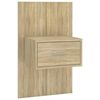 vidaXL Mesita de noche de pared roble Sonoma